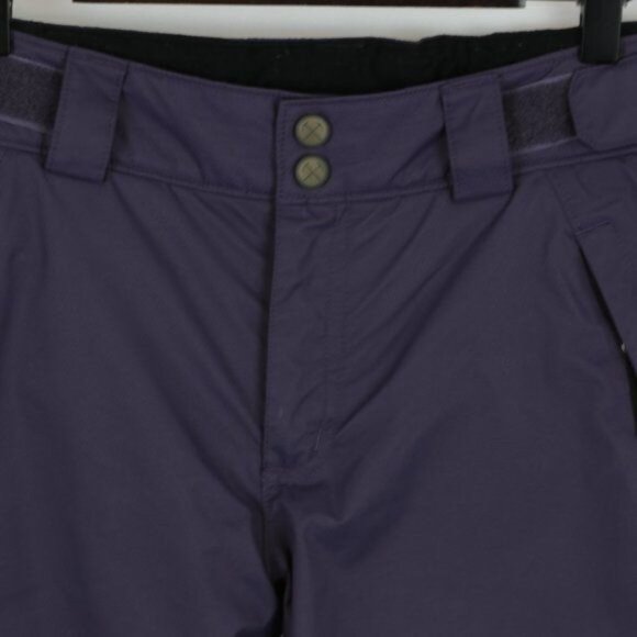 REI Girls Medium Purple Adjustable Fleece Lined Insulated Winter Snow Pants - Picture 2 of 14